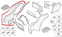 8144393 PARAFANGO ANTERIORE DX COVIND 440/200 - IVECO EUROSTAR
 - ricambi veicoli commerciali